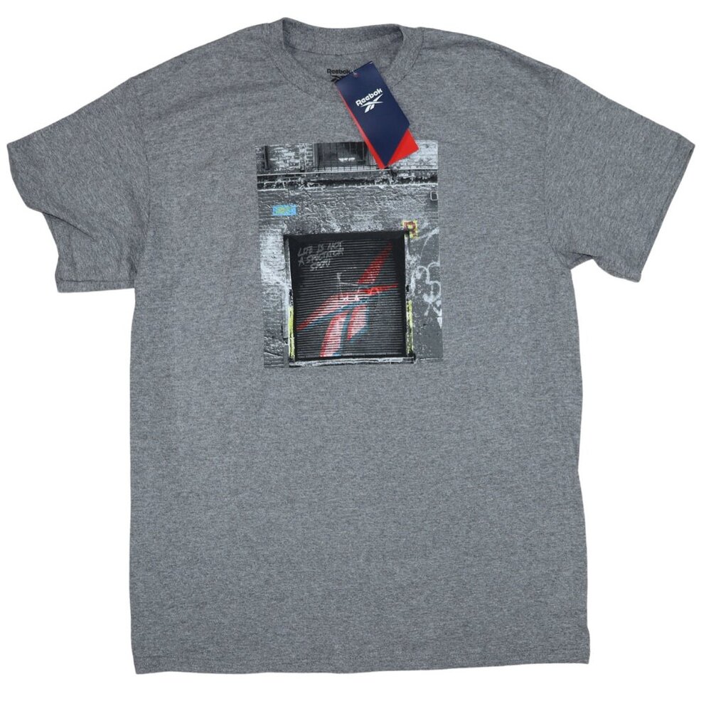 Reebok Street Graffiti Graphic Print Short Sleeve Crew Neck Men's T-Shirt NWT